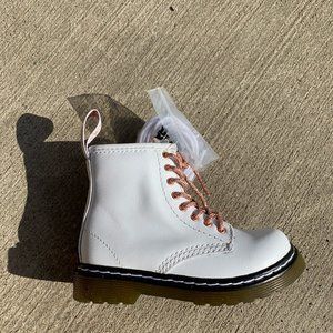 New Kids White Doc Martens